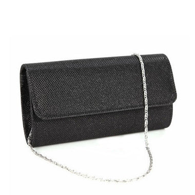 Satin Rhinestone Clutch Bag